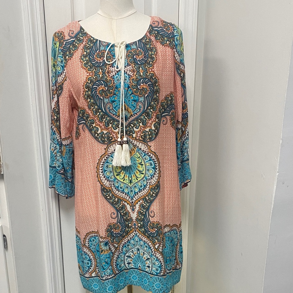 Anthropologie entro medium Bohemian Paisley Print Dress